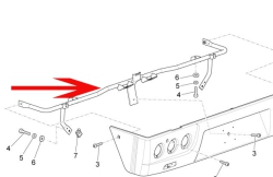 Carrier for rear bumper Tipper